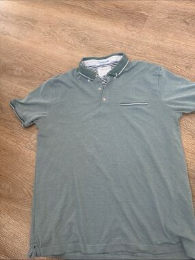 Cactus Man Men's Button-Down Polo Shirt in Sage Green